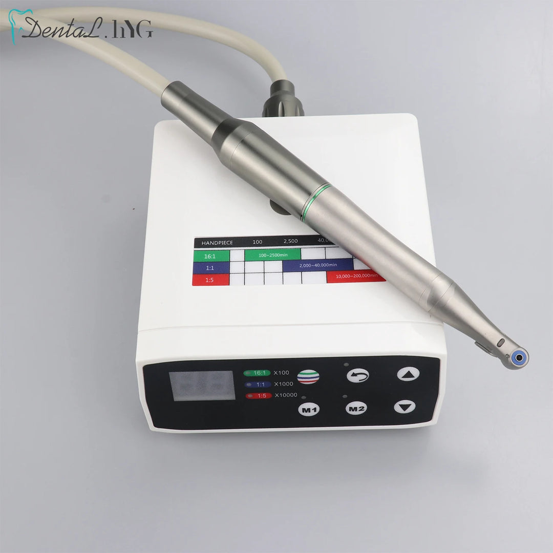 Dental Brushless Electric LED Micro Motor Internal Water Spray Work With 1:5 1:1 16:1 Contra Angle Dentist Low Speed Handpiece