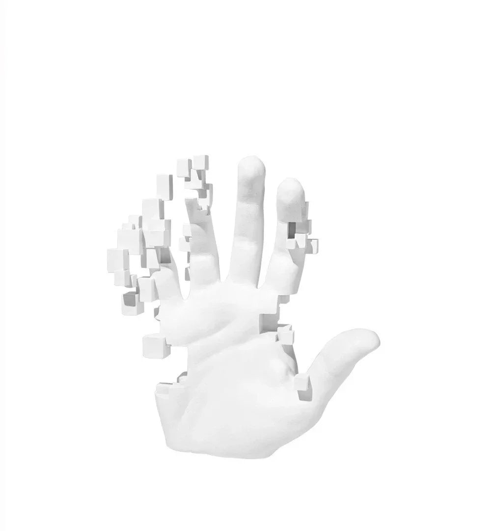 White Artistic Hand Art Body Statue Abstract Sculptures Modern Simplicity Home Decorations Living Room Bookcase Room Mesa Decor