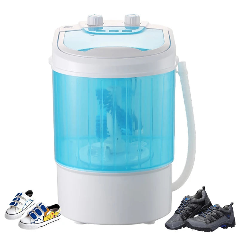 110V Shoe Washing Machine Small Household Baby Single Barrel Semi -automatic Shoe Washing Machine UV Blue Light