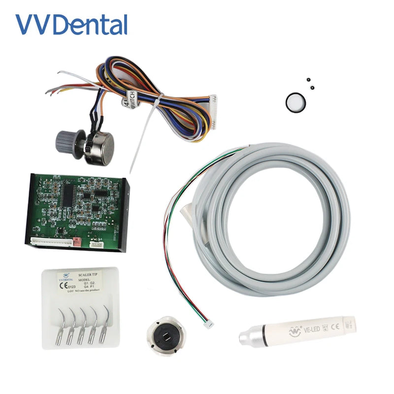 VVDental Dental Ultrasonic Scaler Build In Scaler VEB2/VEB2 LED Detachable Scaler Handpiece For Dental Chair Main Board Fit SATE