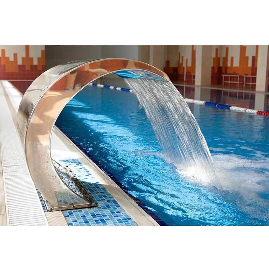 304 Stainless Steel Indoor Artificial Swimming Pool Water Curtain Gardening Outdoor Wall Fountain Spa Ornamental Waterfall