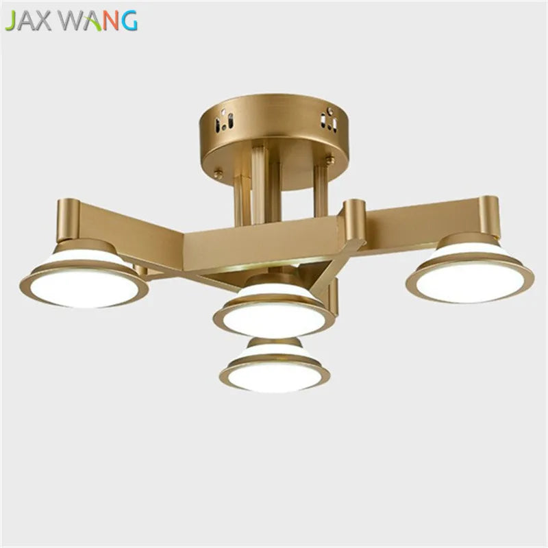 Nordic Modern LED Ceiling Lamp Iron Art American Retro Industrial Ceiling Light for Bedroom Living Room Dining Room Lighting