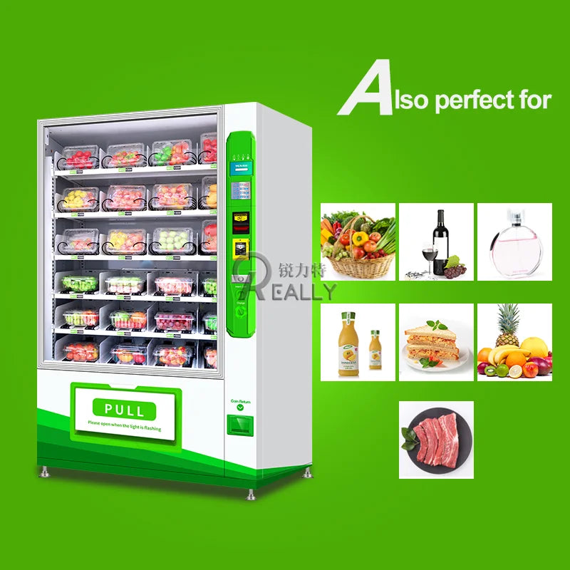 Vending Machine For Vegetable Fresh Fruit Egg Snack Bottle Hotel Grid Locker Vendlife