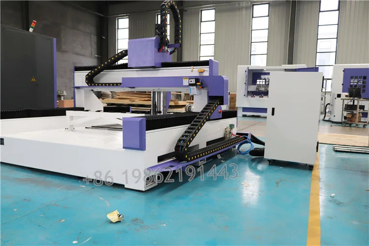 Linear Type Automatic Cutter Changer Cnc Router 4 Axis Furniture Make 3d Machine Milling MDF Plywood