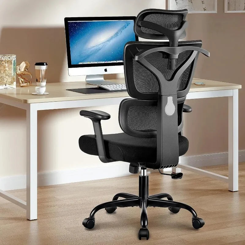 Winrise Office Chair Ergonomic Desk Chair, High Back Gaming Chair, Big and Tall Reclining Comfy Home Office Chair Lumbar