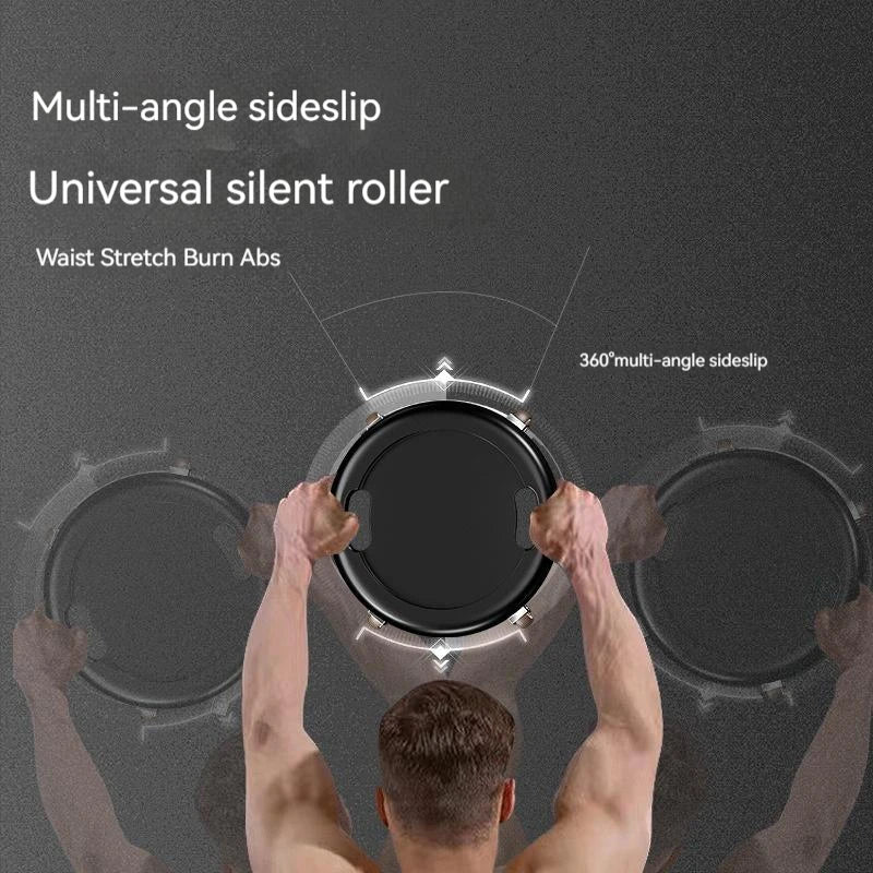 Multi-functional Abdominal Muscle Disc Universal Wheels Fitness Equipments Gym Training Muscle Building Roller Sliding Board