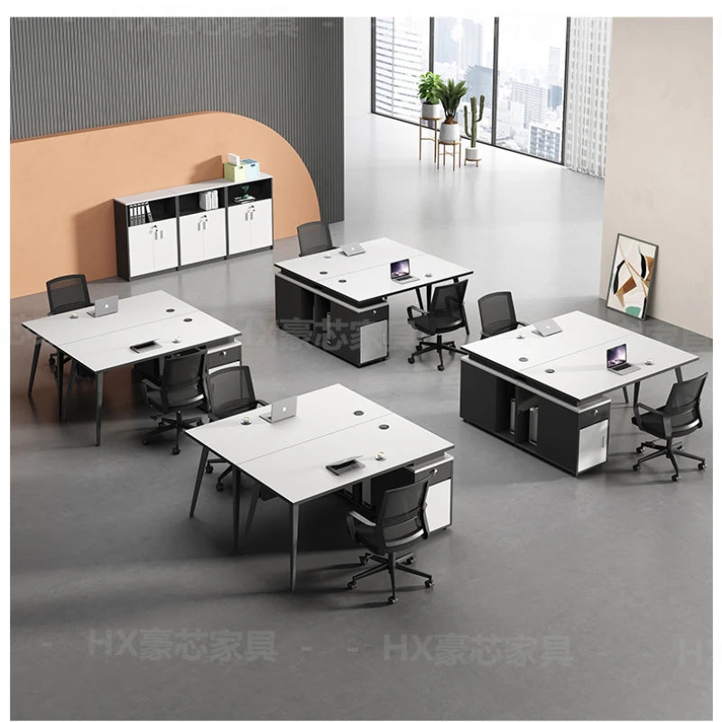 White Gadget Supplies Work Desk Table Wooden Executive Accessories Work Desk Study Escritorio Gaming Working Equipment ZT50WD