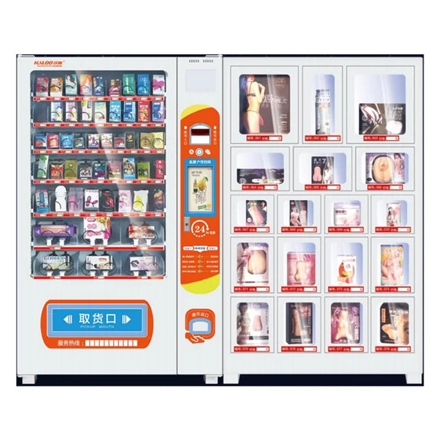 Floor Standing Adult Products Vending Machine Double Cabinets Bill Coin Card Payment