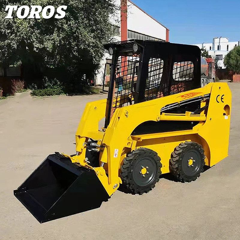 Wheel Hydraulic Mini Loader 1 Ton Loader Small Front End Articulated Mini Wheel Skid Steer Loader Factory Price For Sale