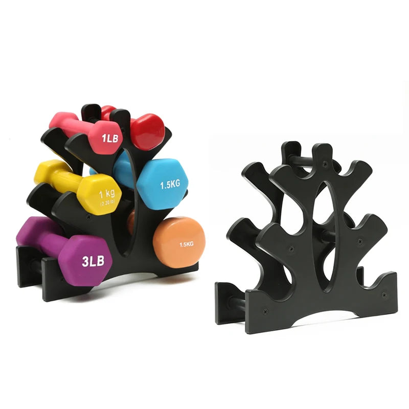 New Foldable Dumbbell Rack Stand Home Sports Fitness Equipment Storage Holder Weight Lifting Support Dumbbell Floor Bracket