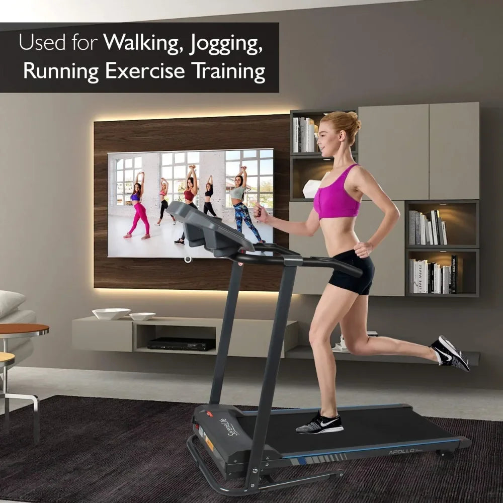 Folding Treadmill - Foldable Home Fitness Equipment  for Walking & Running - Cardio Exercise Machine - Bluetooth Connectivity