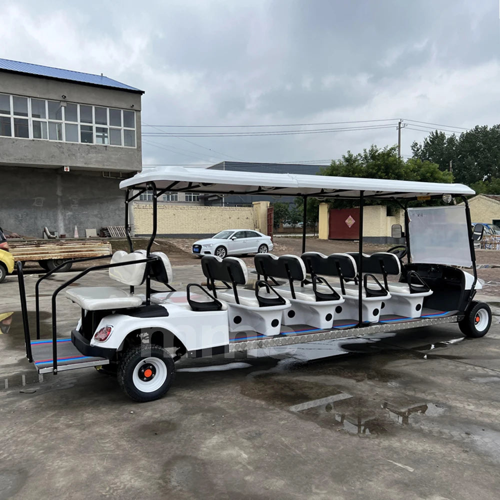 Adult 8 12 Seater 72v Lithium Battery Buggy Electric Beach Car Electric Llifted Golf Cart