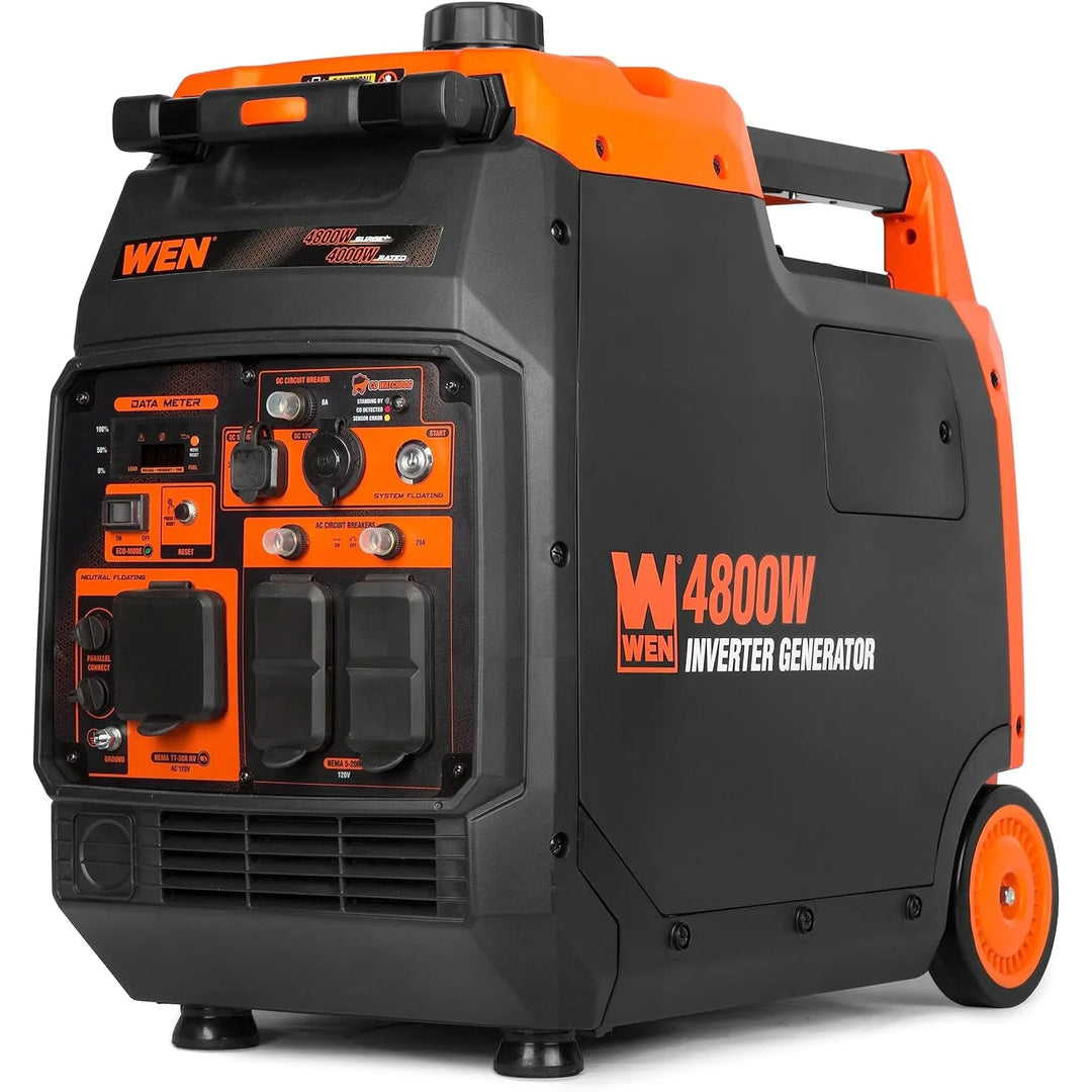 WEN 4800-W Portable Inverter Generator, Electric Start, RV-Ready, Quiet and Lightweight w/ Fuel Shut Off & CO Watchdog (56480iX)