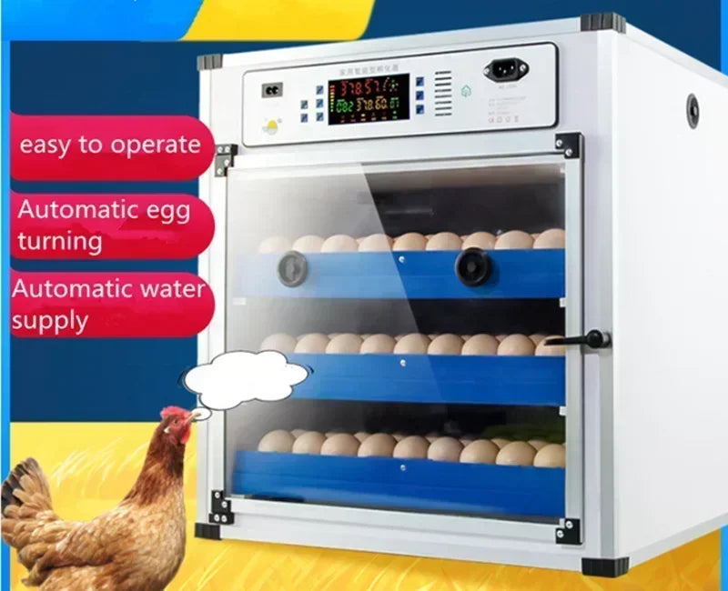 204 Eggs Dual Electric Edition Incubator Machine Automatic Egg Incubator for Chicken Quail Bird Egg Hatch