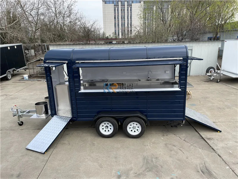 Custom Fast Food Cart Concession Mobile Food Truck Ice Cream Mobile Trailers Catering Truck For Sale