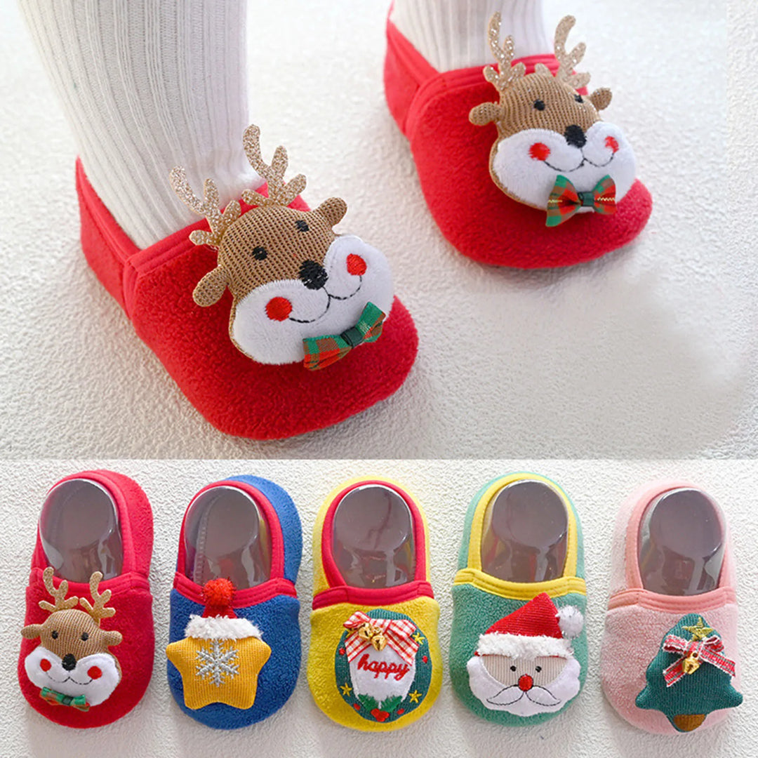 18 Month Boy Shoes Infant Christmas Boys Girls Baby Socks Shoes Toddler Shoes Floor Socks Shoes Carroon Tree Outwear