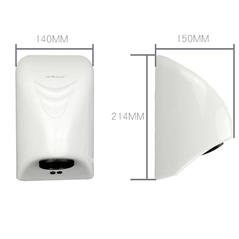 220V Automatic Induction Hand Dryer For Home Mini Bathroom Hot Air Electric Heater Hotel Bathroom Hand Dryer