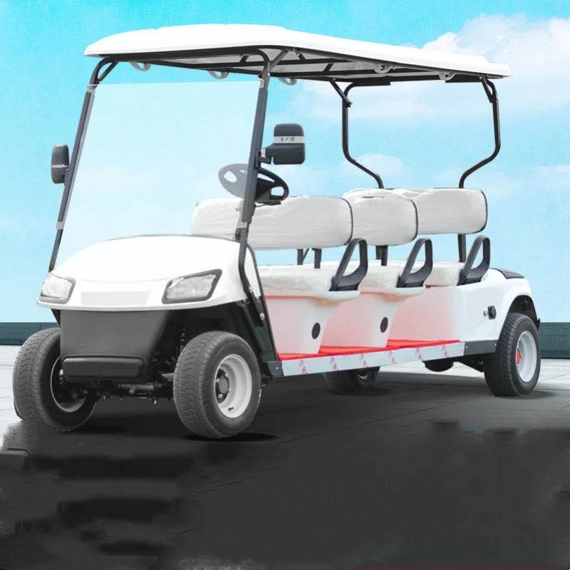 Travel Club Electric Lift Golf Cart 4 Seaters Electric Lithium Battery Powered Mini Trolley Golf Cart With Solar Panel