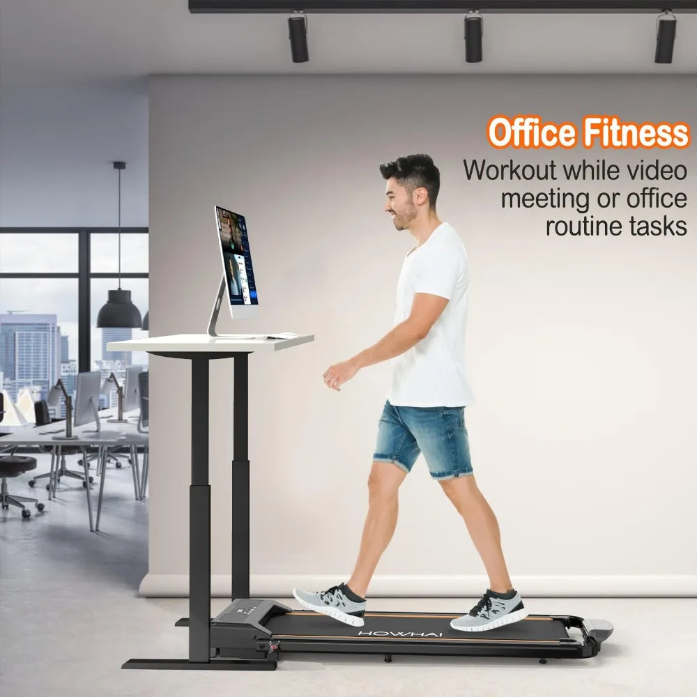 2024 Walking Pad Treadmill, Under Desk Treadmill Foldable 2 in 1, 6.2 MPH Running Treadmill with Remote Control and LED Display