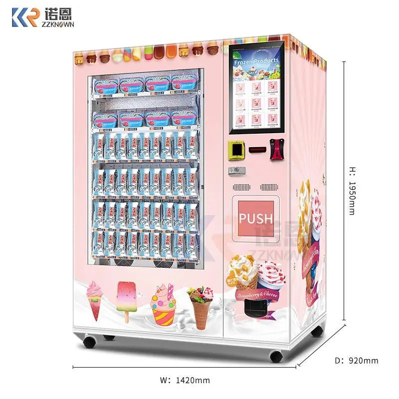 Hard Ice Cream Vending Machine Frozen Treats Ice Cream Vending Machine Frozen Ice Cream Vending Machine