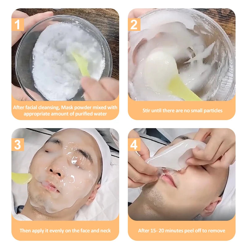 YMEYFAN Jelly Mask Powder Facial 500G SPA Beauty Face Mask Peel Off Collagen Vampire Whitening Alginate Rubber Mask Skin Care