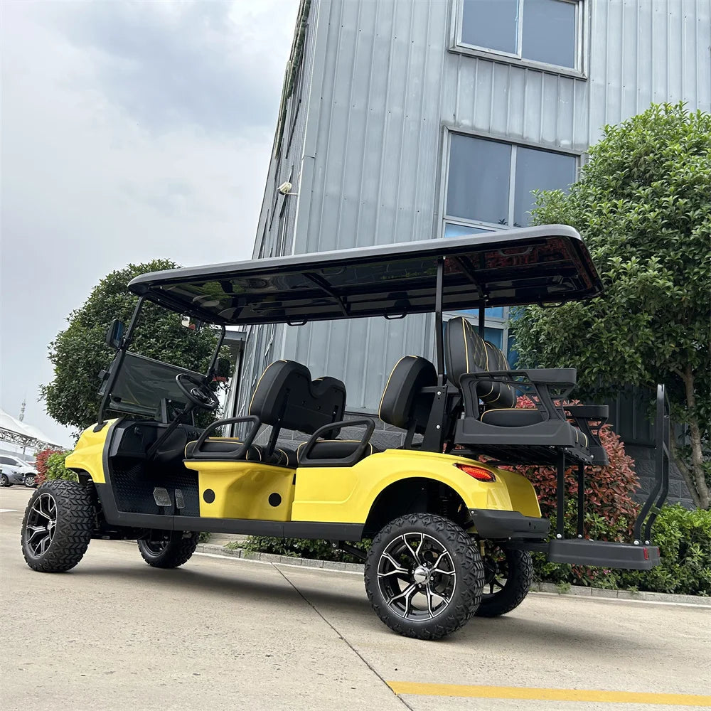 2023 New Chinese 60V 4KW 5KW 7KW Powerful AC Motor 4 Wheel 2+2 Seater Golf Carts Electric Golf Car