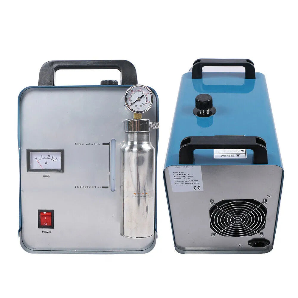 H180 95L/h Oxygen-Hydrogen Generator Water Welder HHO Acrylic Polishing Machine Polisher w/Flame Torch