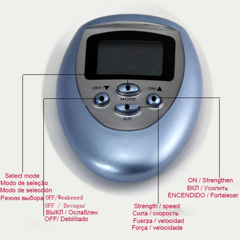 Electrical Nerve Low Frequency Physiotherapy DeviceMuscle Stimulator Electronic Pulse Massager TENS EMS Machine Massager