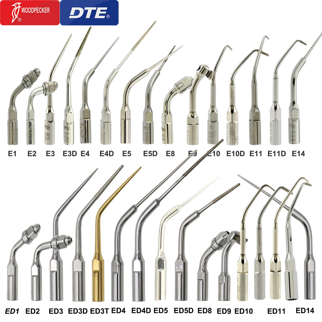 Woodpecker DTE Dental Ultrasonic Scaler Tips Scaling Endo Tip Dentistry Instruments Medical Accessories Fit EMS Satelec  NSK