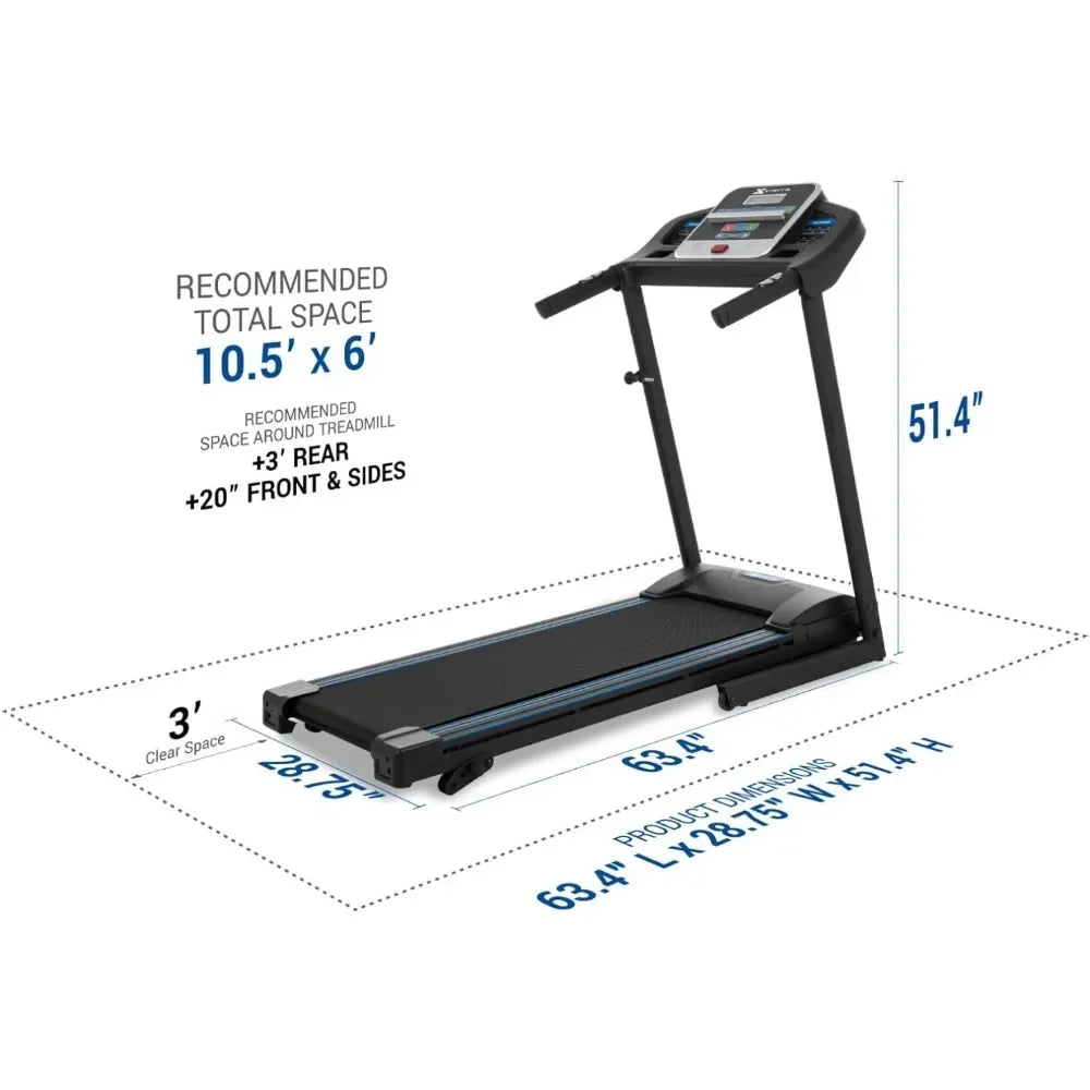 Fitness TR Folding Treadmill Treadmill for Home 250 LB Weight Capacity Freight Free Large Equipment Body Building Sports