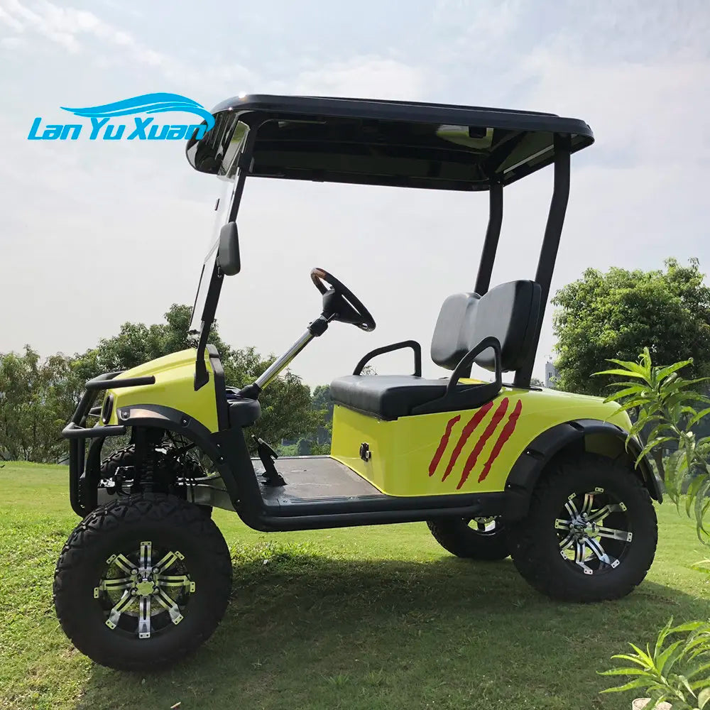 Lithium Battery 2 Passenger Elektricky Golfovy Vozik Golf Cart / China Electric Golf Cart Color Customized Carrito de Golf