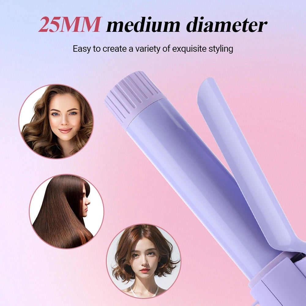 Electric Wireless Curling Iron 25mm Hair Curler For Women Girl Portable Lasting Wave Hair Styling Tools Professional Curlers