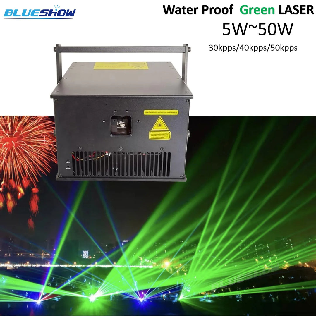 5W~100W Outdoor Waterproof laser light RGB Laser Skymark big laser show fountain advertise 60w laser