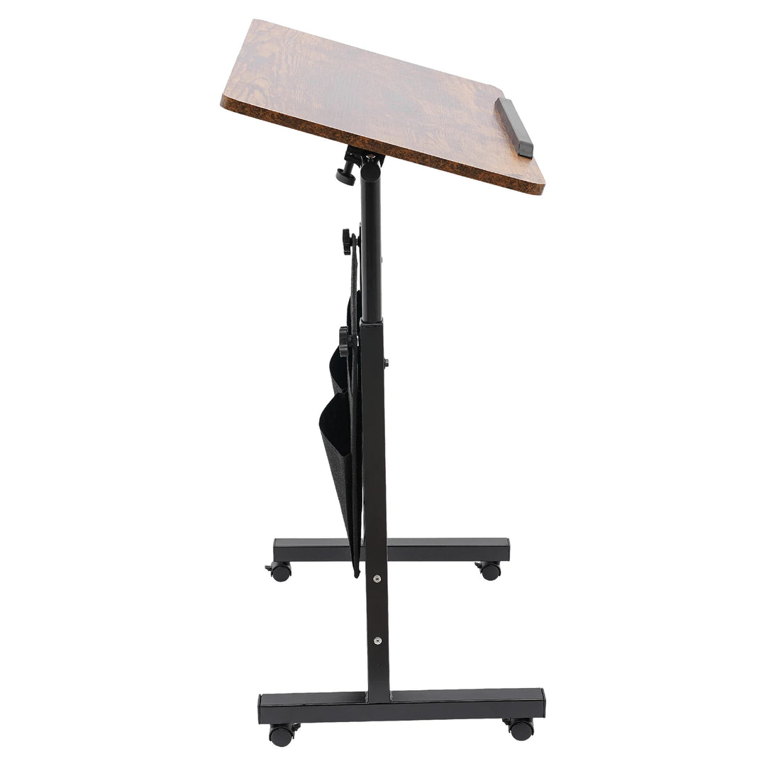 Portable Laptop Desk Rolling Computer Stand with Adjustable Height    