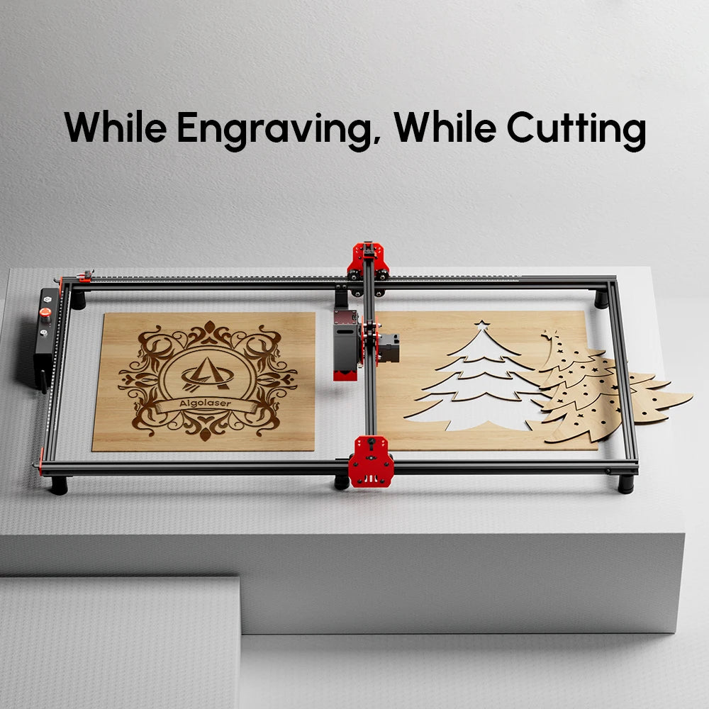 Full Set Big 10W Wireless Laser Engraver Cutter Wood Cutting Engraving Machine AlgoLaser DIY Kit 85x40CM Air Assisted Laser Kit