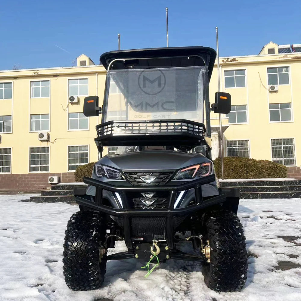 USA Street Legal 4-Seat Lithium Battery Golf Cart Folding Seat Electric Golf Carts Solar Panels Powered Golf Cart Electric Car