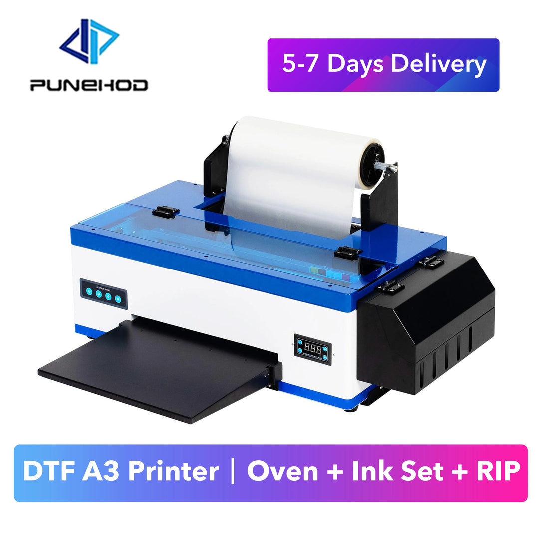 DTF Printer A3 L1800 Print Head Direct To Film Transfer Printing Machine For DIY T-Shirt With Tutorial Setting Video Using Video