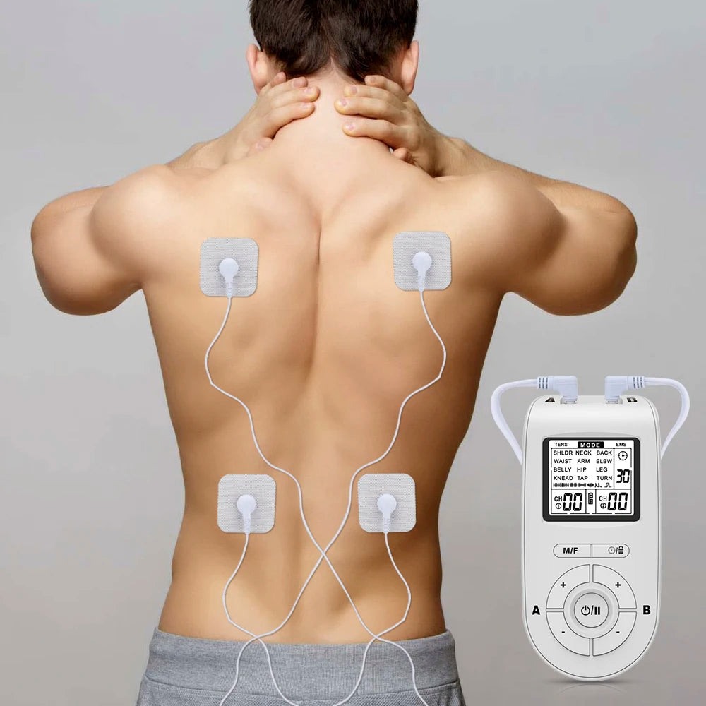 24 Modes Electric Tens Relax Muscle Stimulator EMS Acupuncture Body Massage Digital Therapy Slimming Machine Electrostimulator