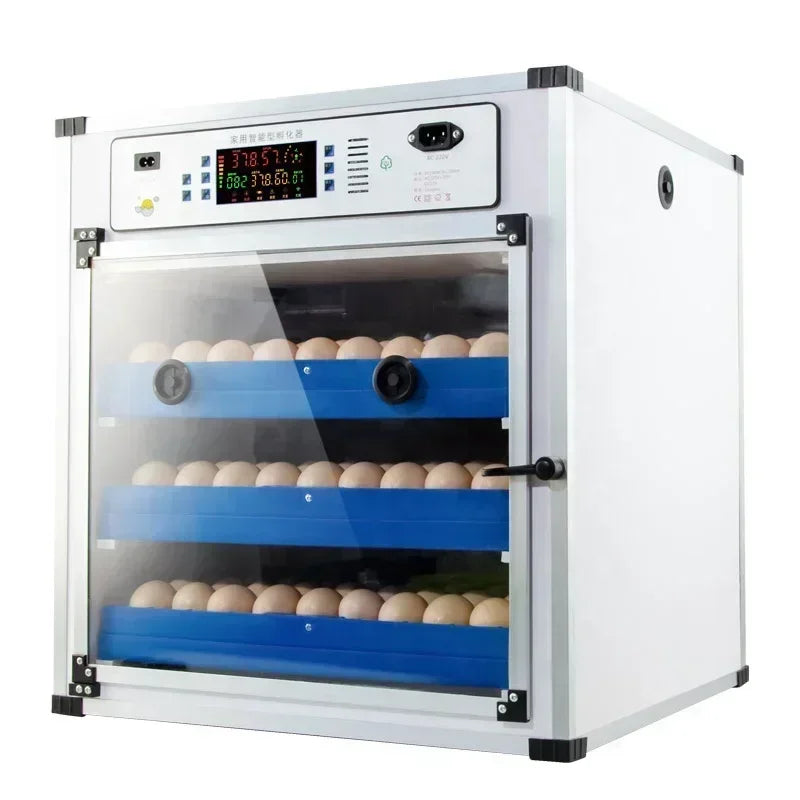 204 Eggs Dual Electric Edition Incubator Machine Automatic Egg Incubator for Chicken Quail Bird Egg Hatch