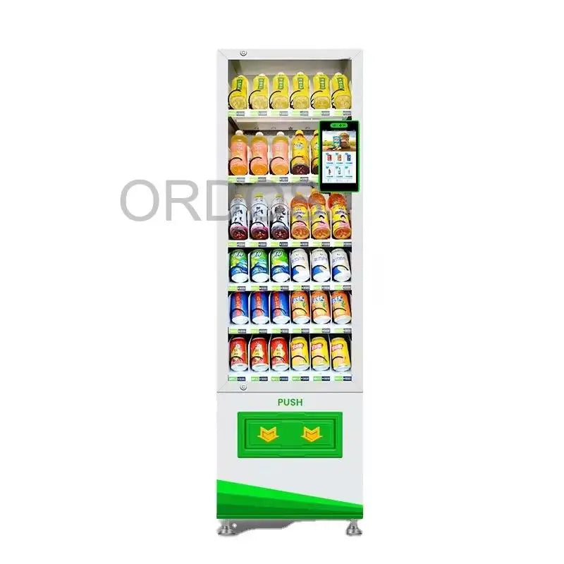 Snack And Drink Vending Machine Smart Video Advertising Screen Vendor Machine With QR Code Payment Export America