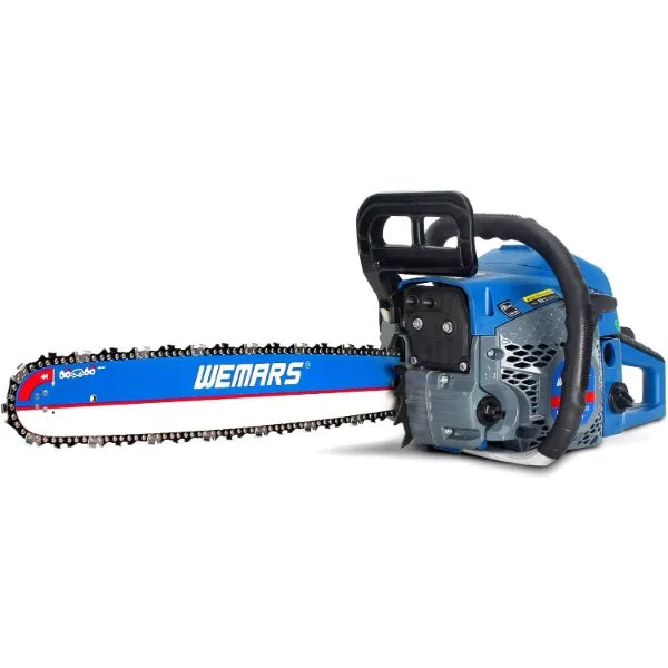 WEMARS 58cc Gas Chainsaw 18 Inch Power Chain Saws 2 Stroke Handed Petrol Chainsaws Gasoline Chain Saw Garden Tool