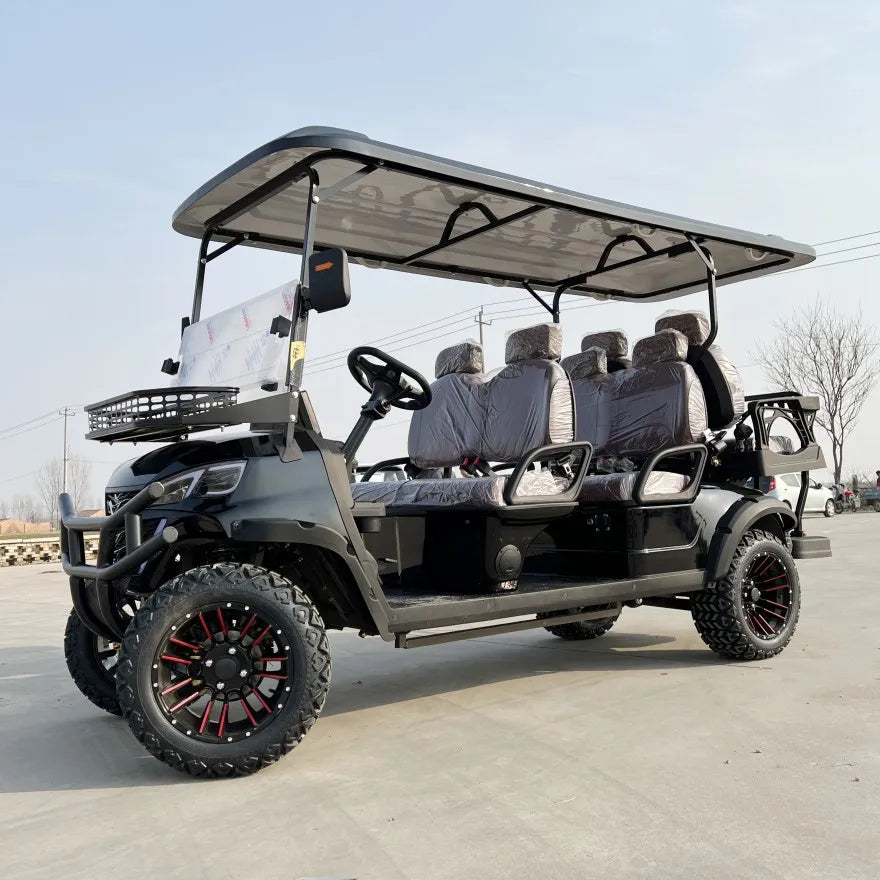 New Hot Sale Street Legal Farm Utility Lead-acid Golf Cart 6 Seater 5kW Lithium Battery Buggy Golf Car Electric Golf Carts