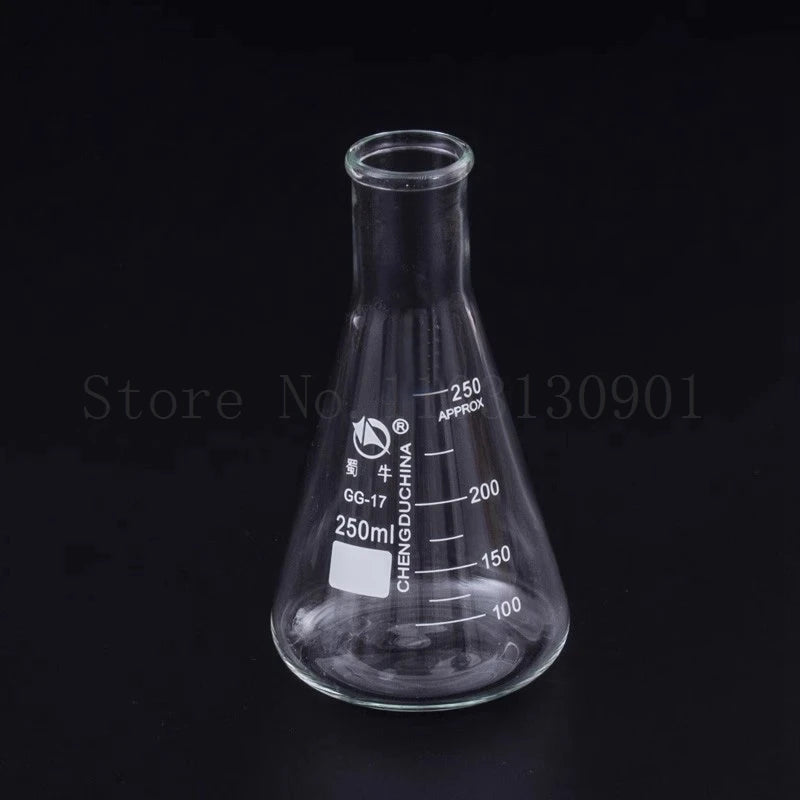 1piece 50ml-1000ml Borosilicate Glass Conical Erlenmeyer Flask for Lab Chemical Equipment