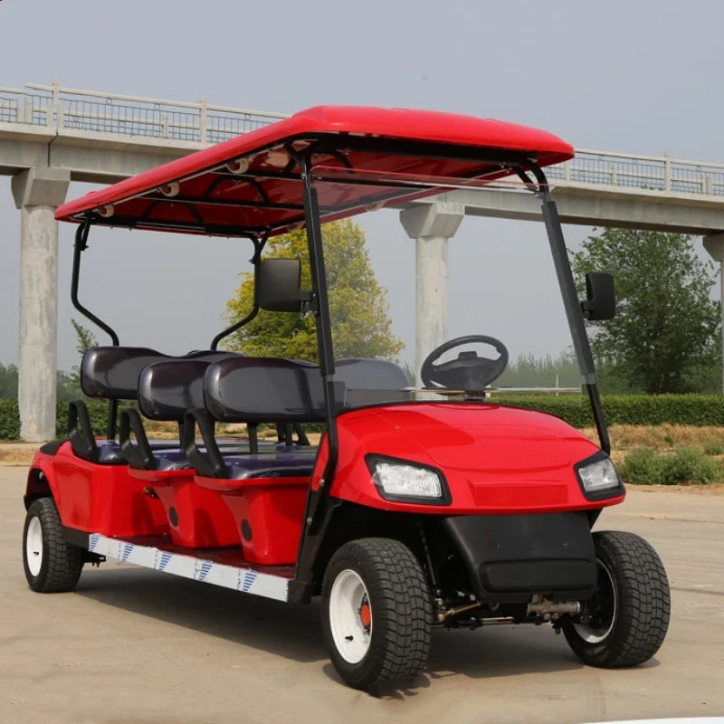 2024 Hot Selling 2 4 6  Seater Sightseeing Club Car Electric Golf Cart Electric Beach Cart Adult Electric Off-Road Golf Cart