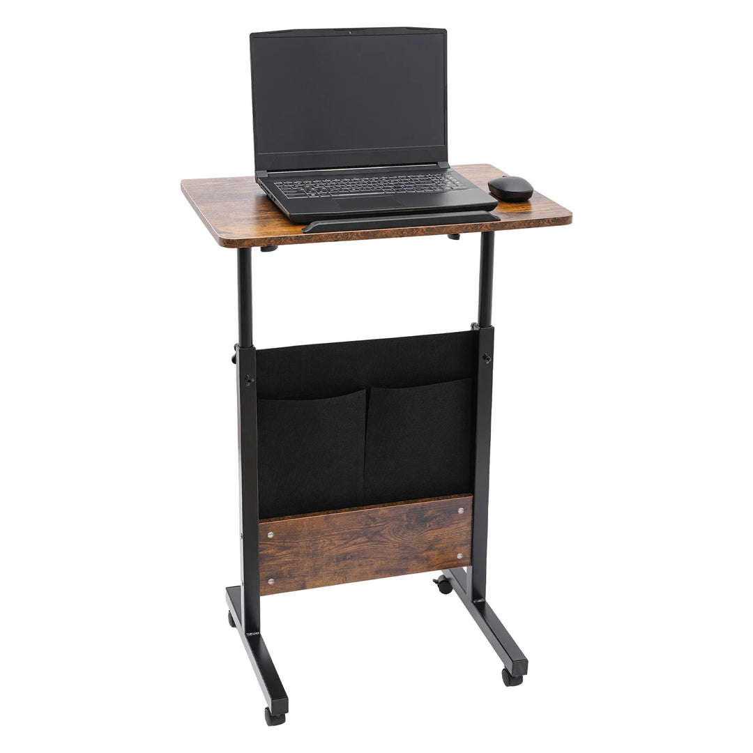 Portable Laptop Desk Rolling Computer Stand with Adjustable Height    