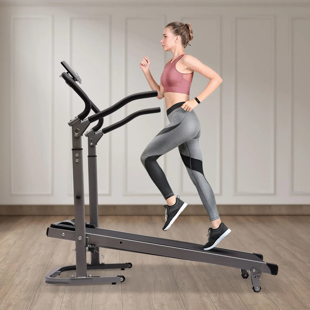 Electric Folding Treadmill with Incline for Home, Portable Running Exercise, Indoor Aerobic Exercise, Fitness Equipment