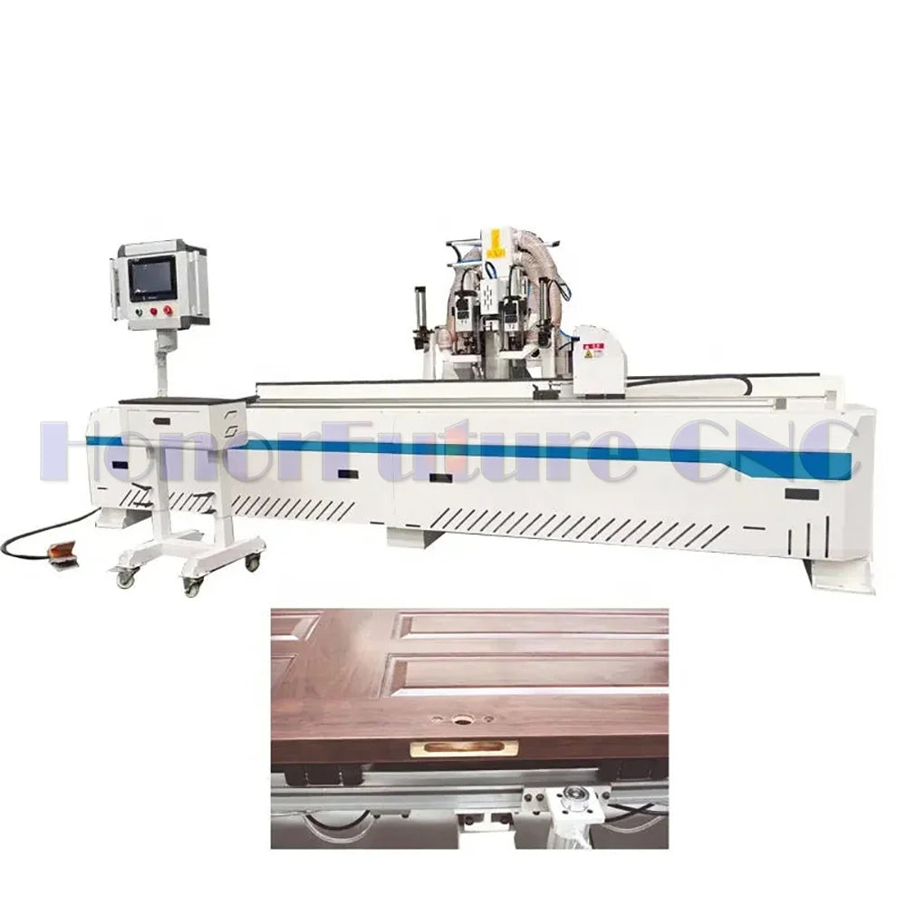 Wood Door Lock Hole Making Machine For Furniture Invisible Link Side Hole Drilling Machine