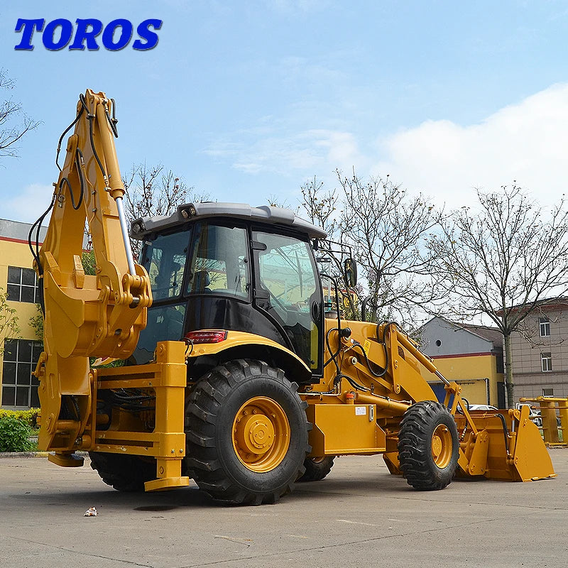 3 Ton Wheel Backhoe Loader for Sale Front End Loader 5 Ton Hydraulic Loader Backhoes Prices Factory