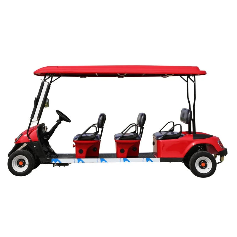 2024 Hot Selling 2 4 6  Seater Sightseeing Club Car Electric Golf Cart Electric Beach Cart Adult Electric Off-Road Golf Cart