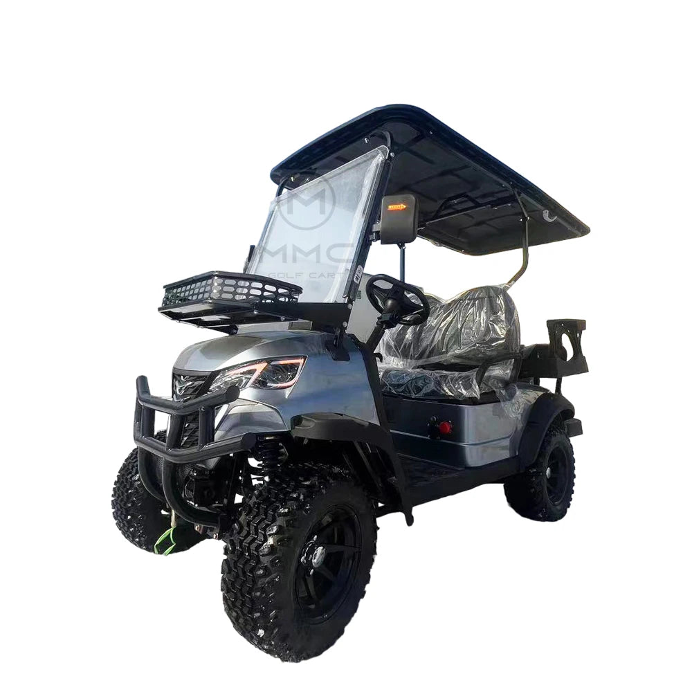 USA Street Legal 4-Seat Lithium Battery Golf Cart Folding Seat Electric Golf Carts Solar Panels Powered Golf Cart Electric Car